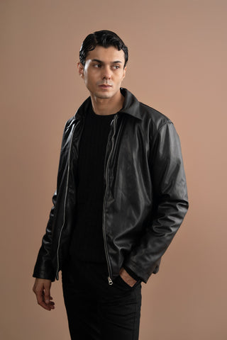 Leather Jacket - Black