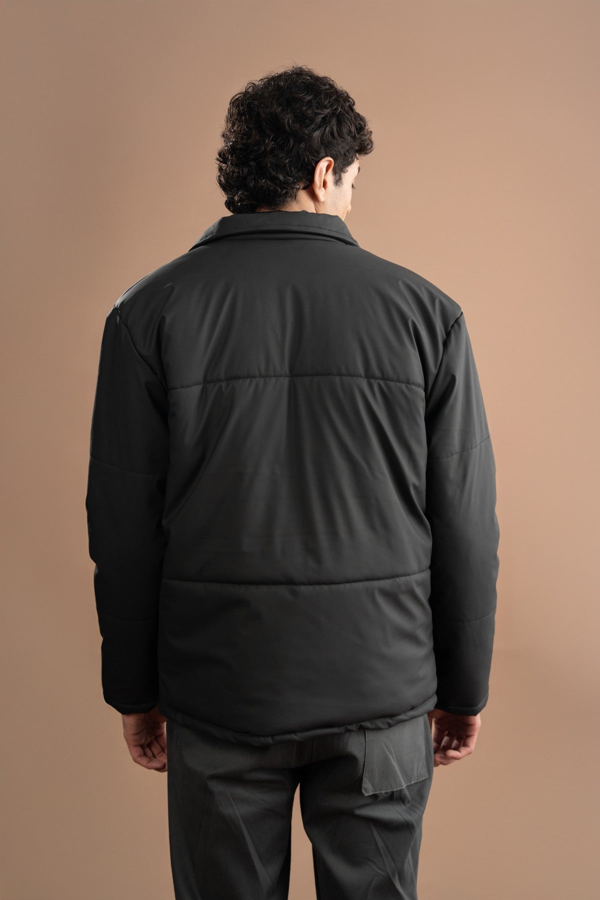 Parachute Puffer Jacket - Pirate Black