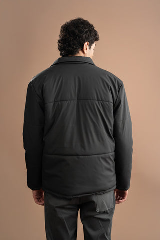 Parachute Puffer Jacket - Pirate Black