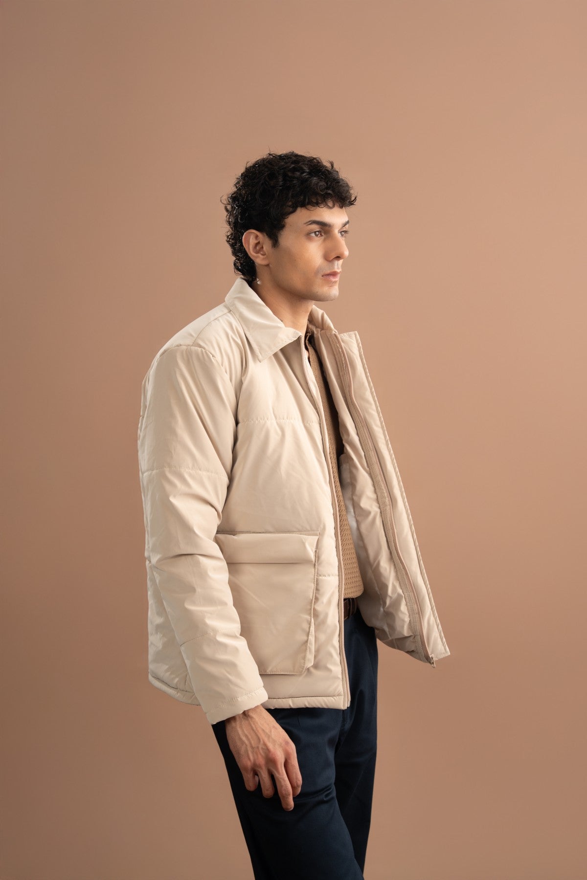 Parachute Puffer Jacket - Sand Shell Secondary image