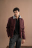 Full Sleeves Puffer Jacket - Plum Wine