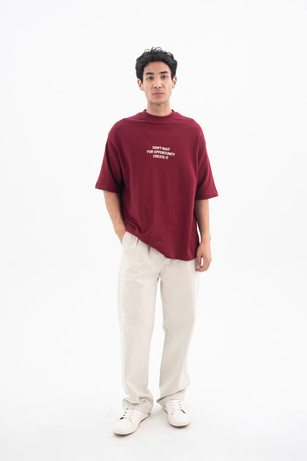 T-Shirt With Puff Printing