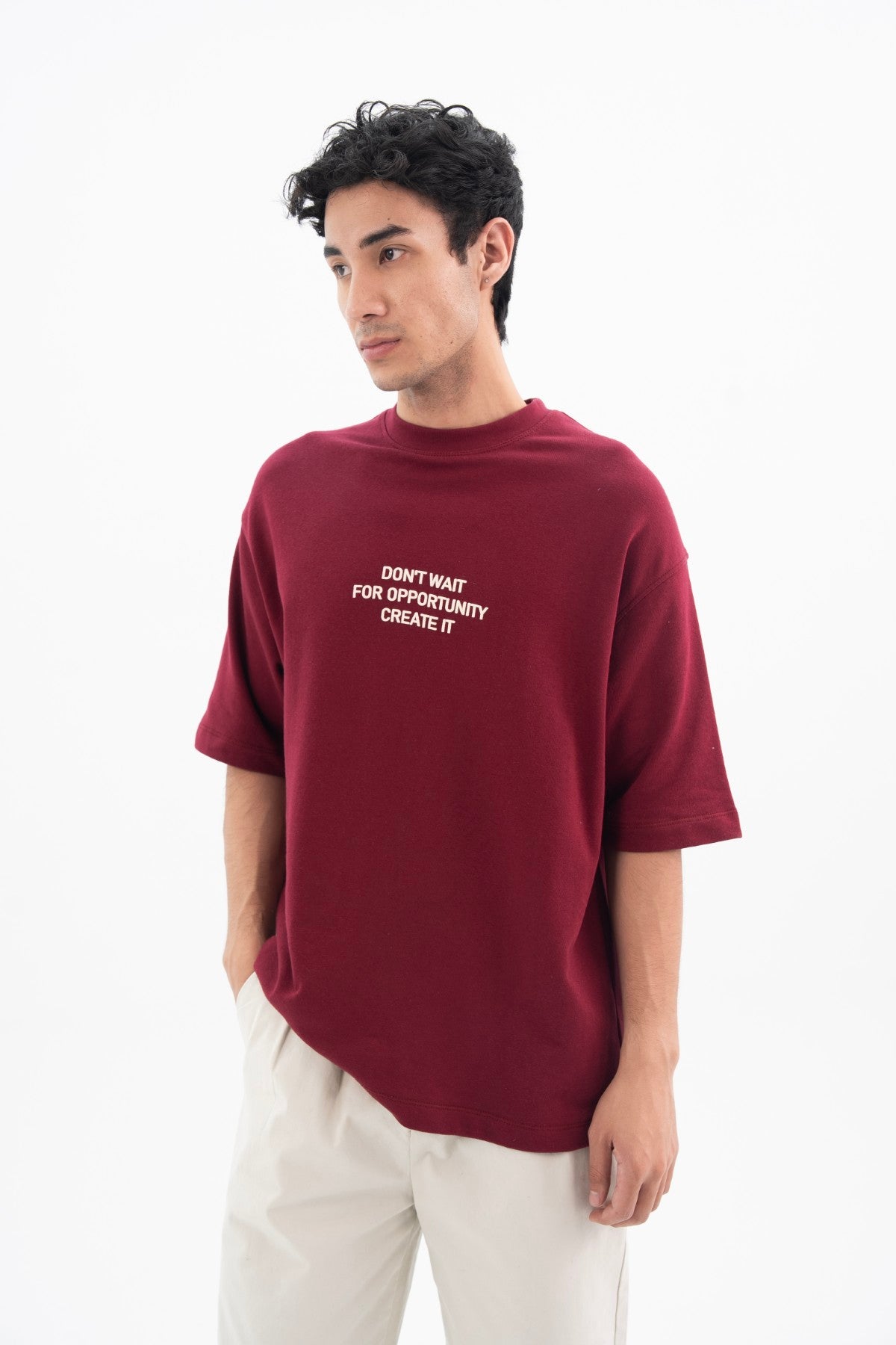 T-Shirt With Puff Printing