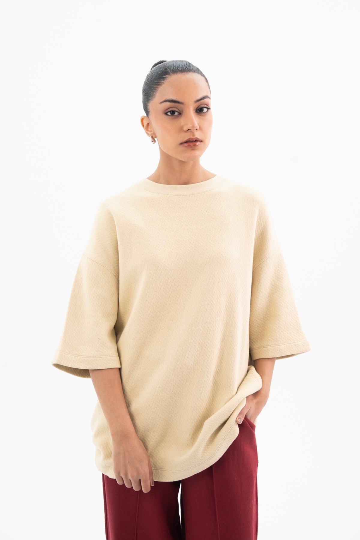 Wood Ash Jacquard Tee - Women Main image