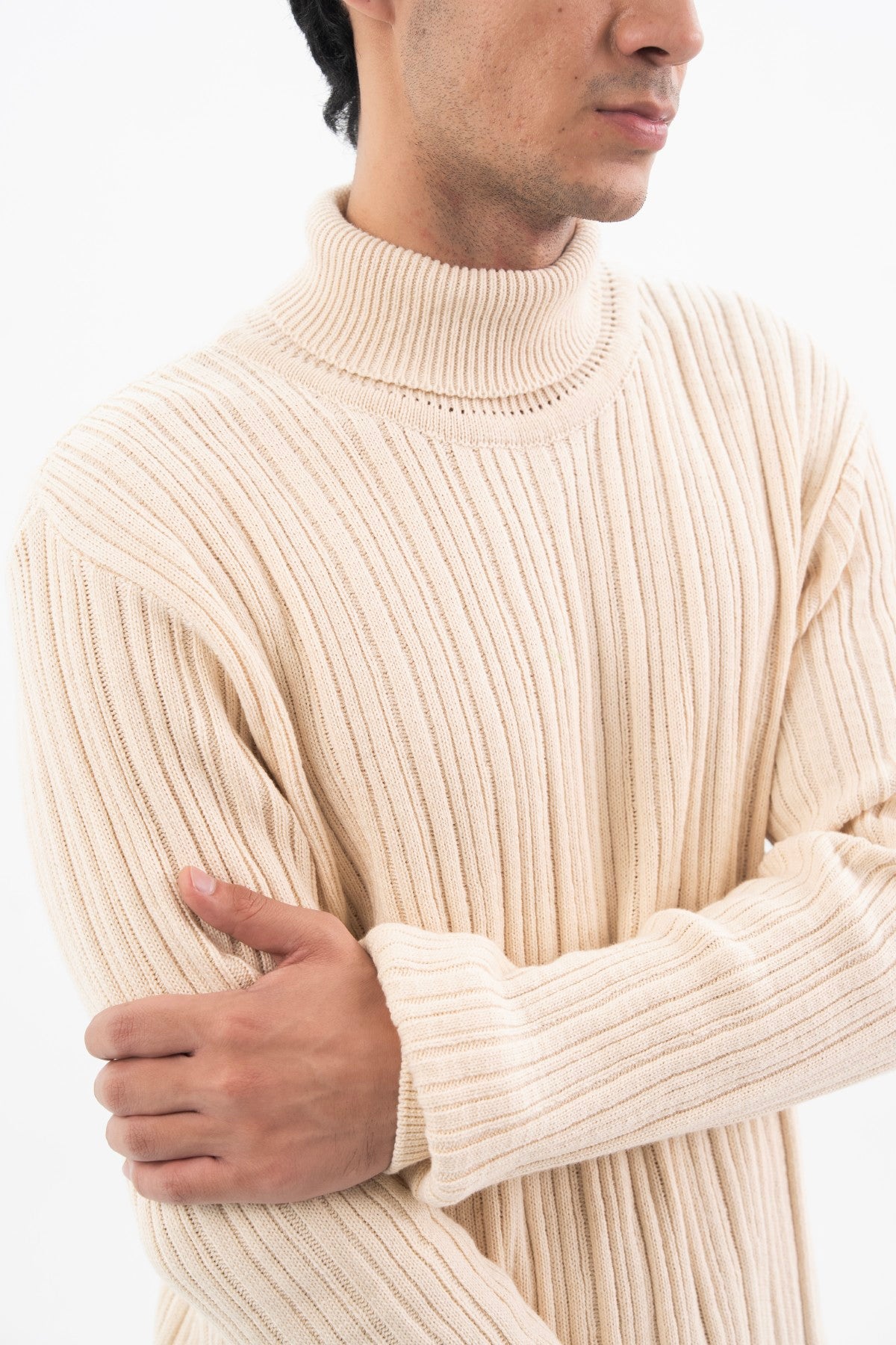 Seed Pearl Mock Neck Sweater Secondary image