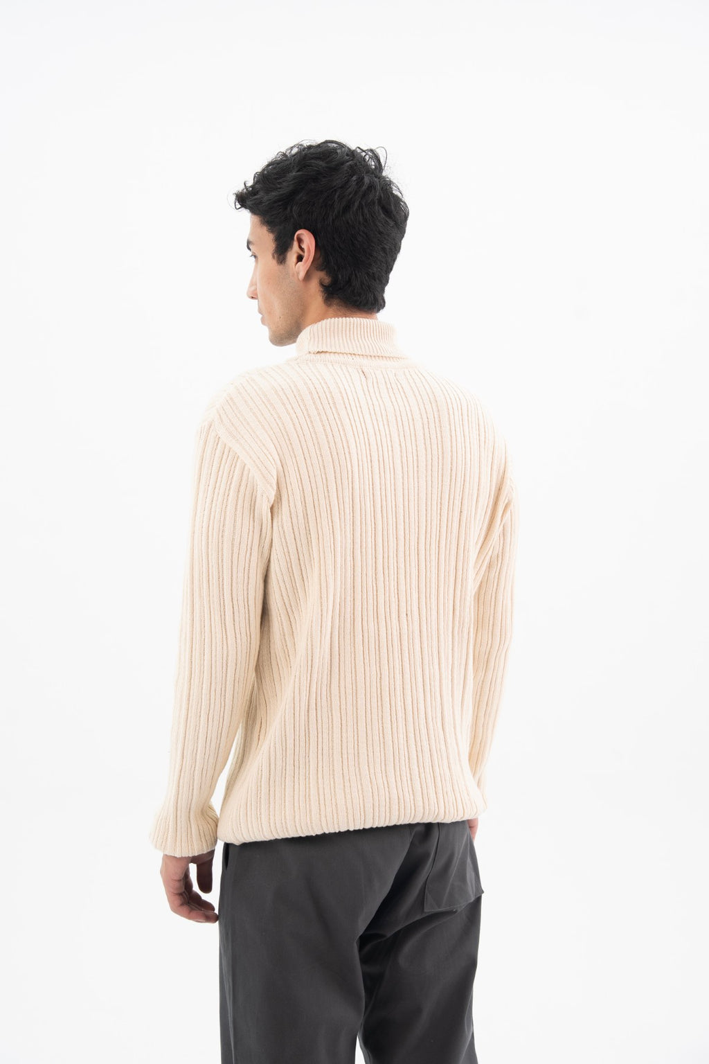 Seed Pearl Mock Neck Sweater