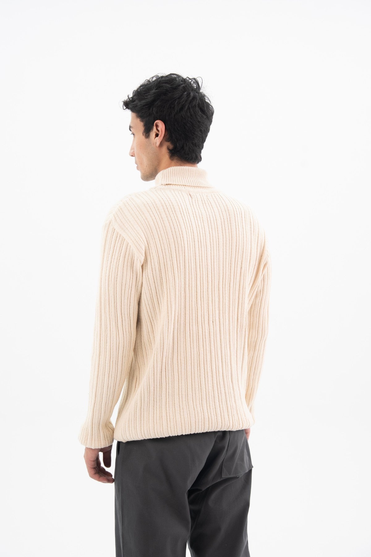 Seed Pearl Mock Neck Sweater