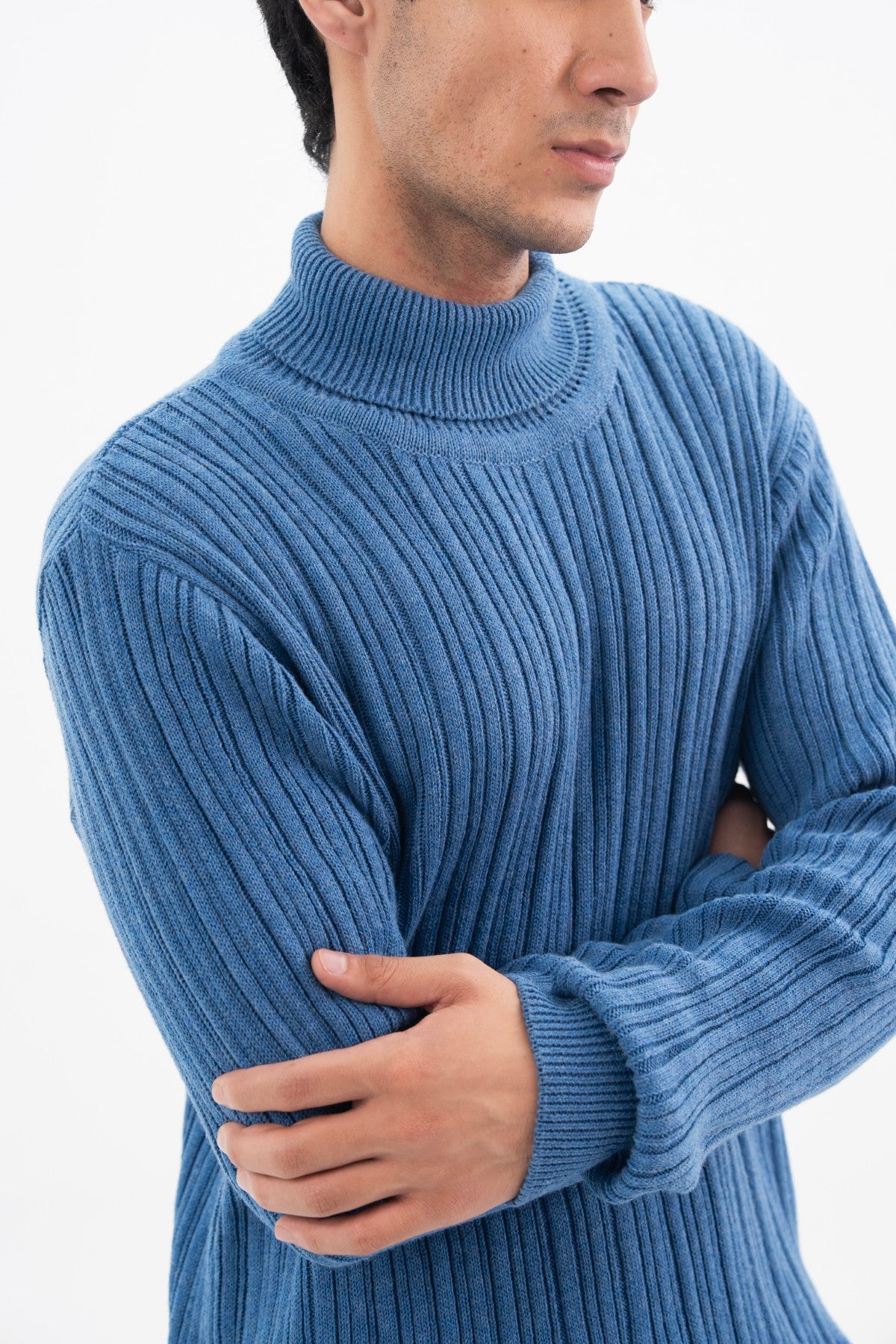 Bright Cobalt Mock Neck Sweater Secondary image