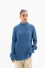 Bright Cobalt Mock Neck Sweater - Women
