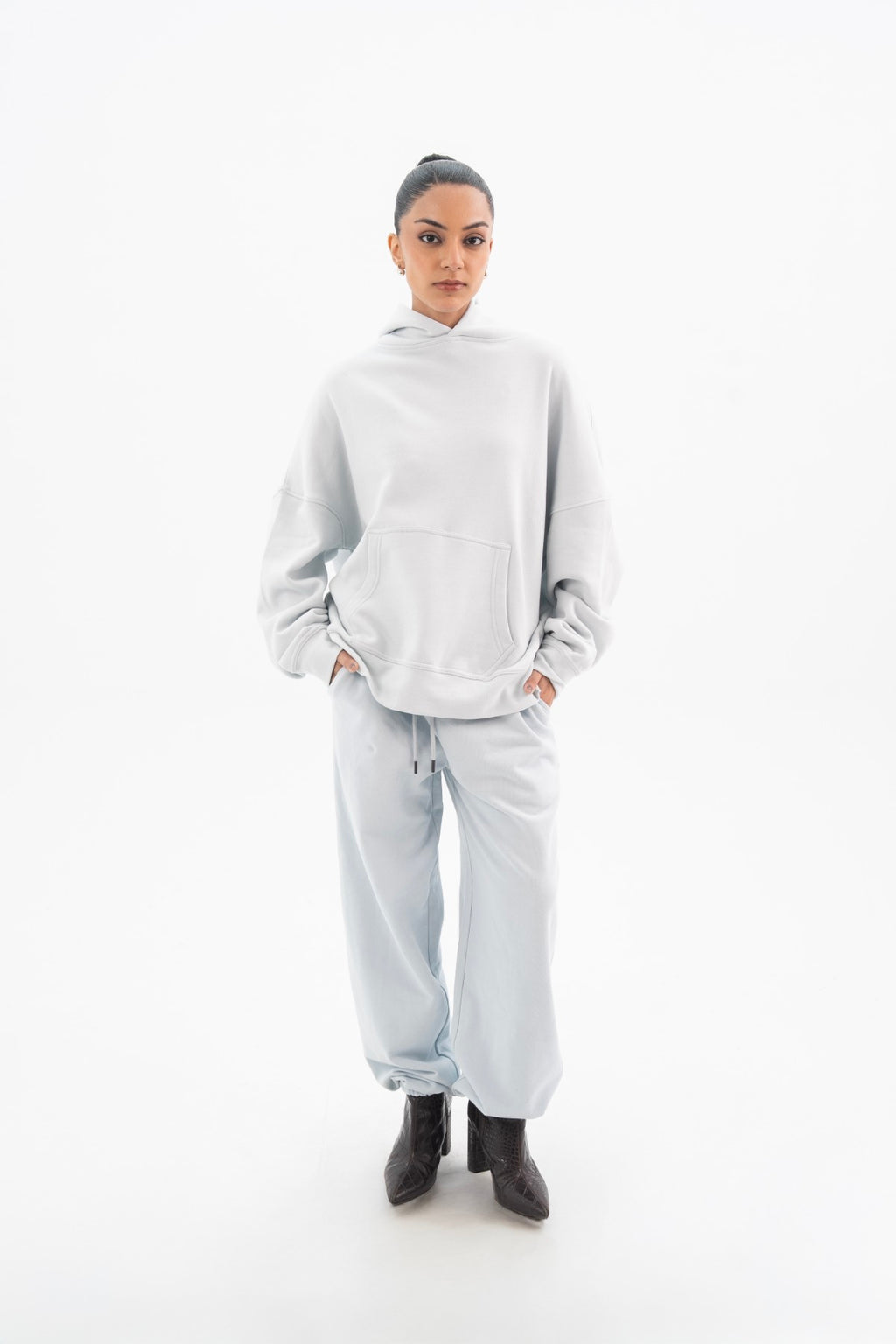 Hoodie With Spray - Effect - Women