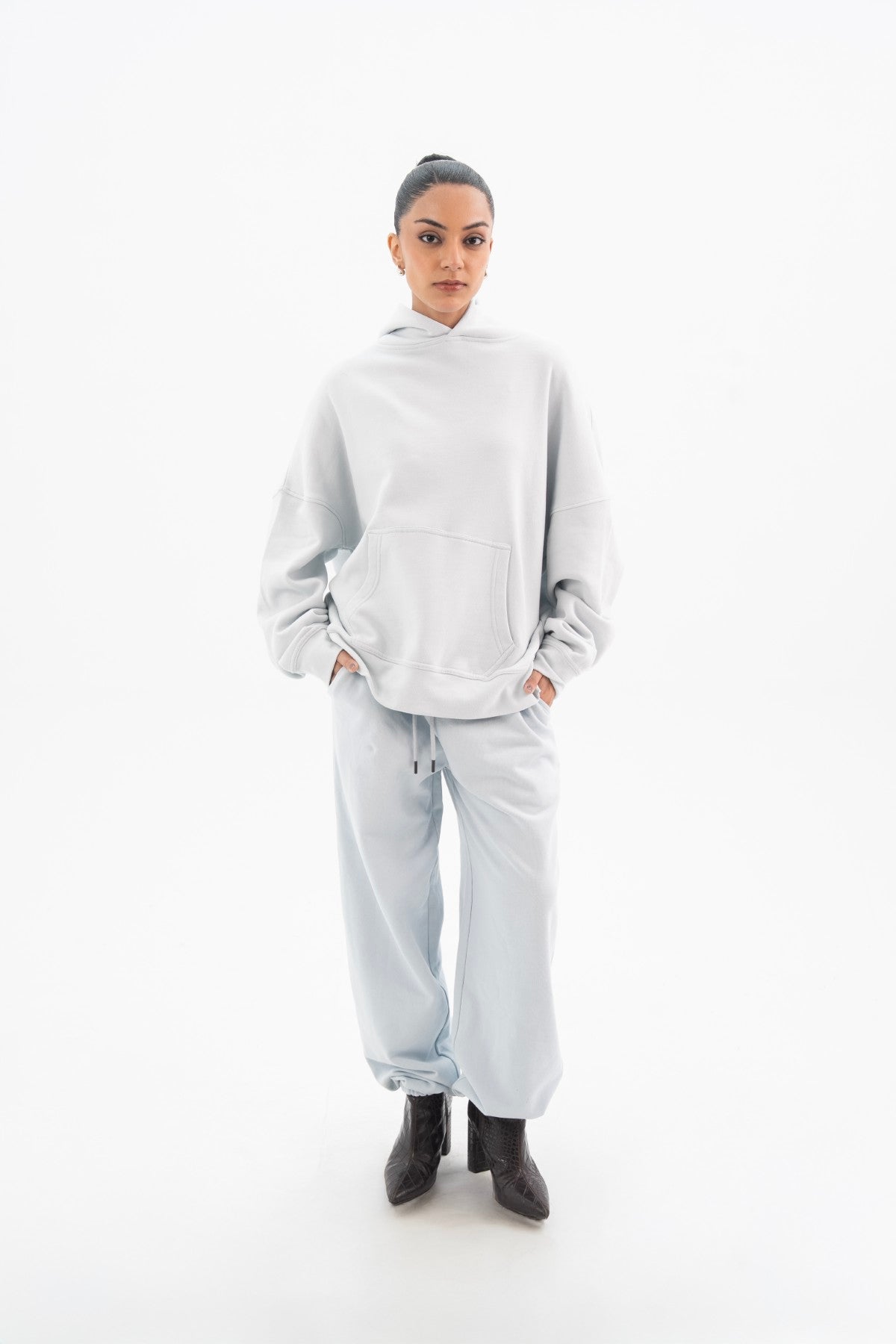 Hoodie With Spray - Effect - Women