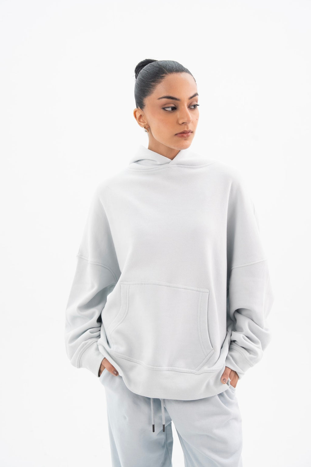 Hoodie With Spray - Effect - Women