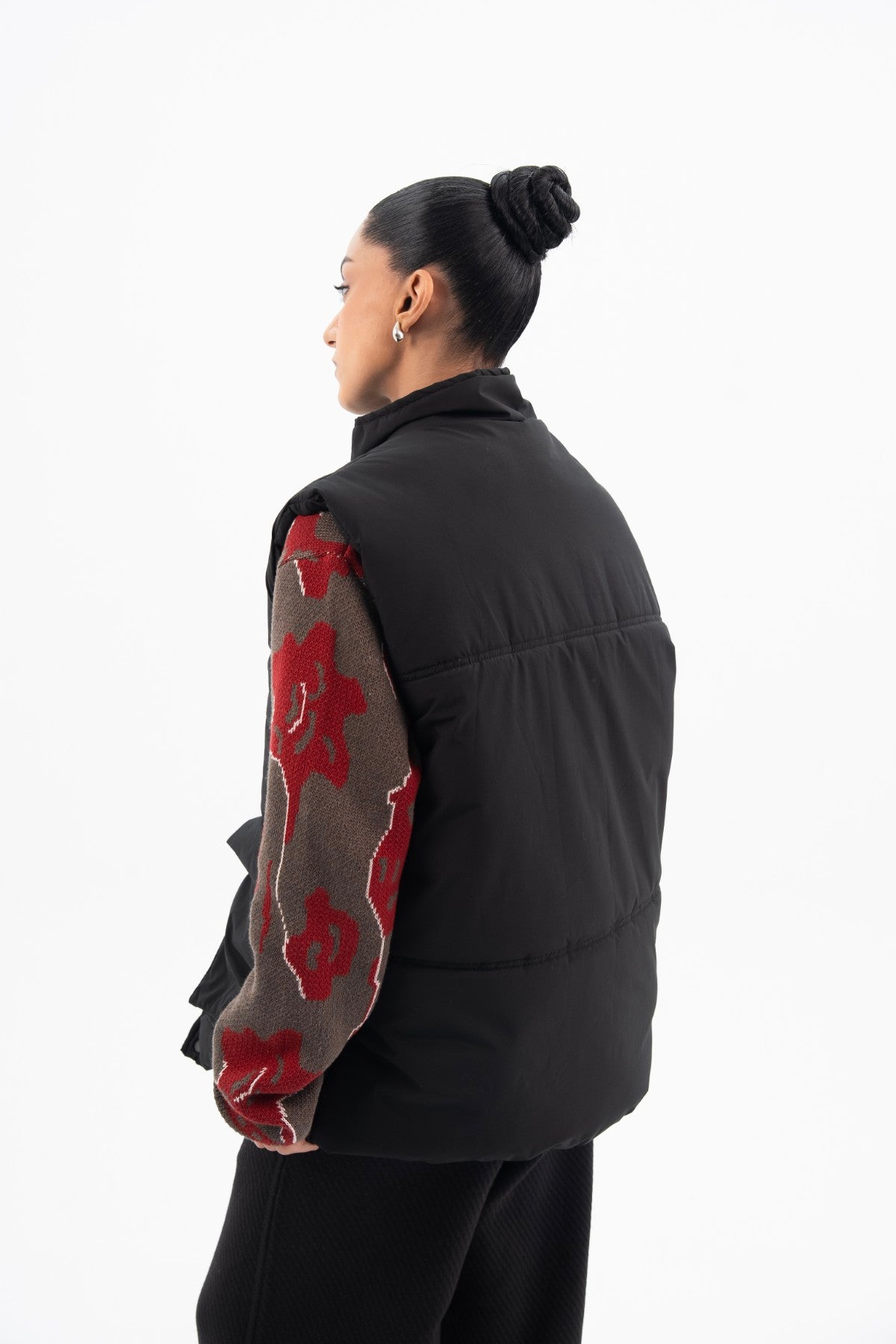 Sleeveless Puffer Jacket - Phantom  Black - Women