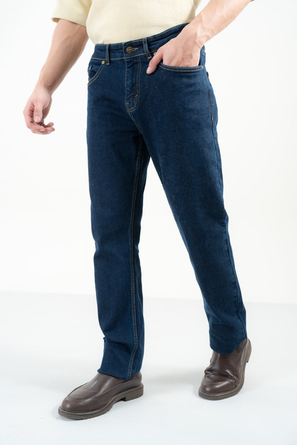 Dark Blue Denim Jeans