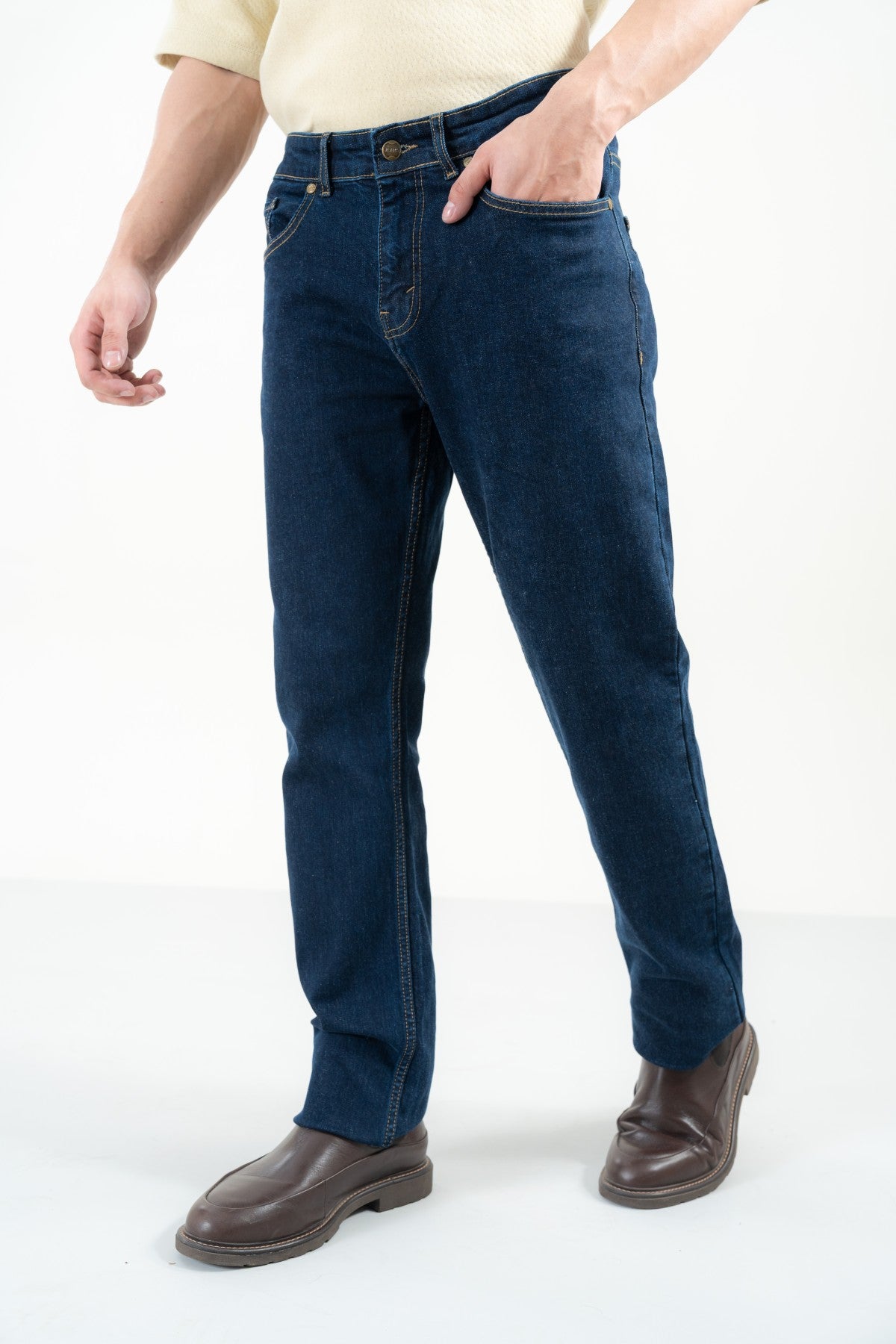 Dark Blue Denim Jeans