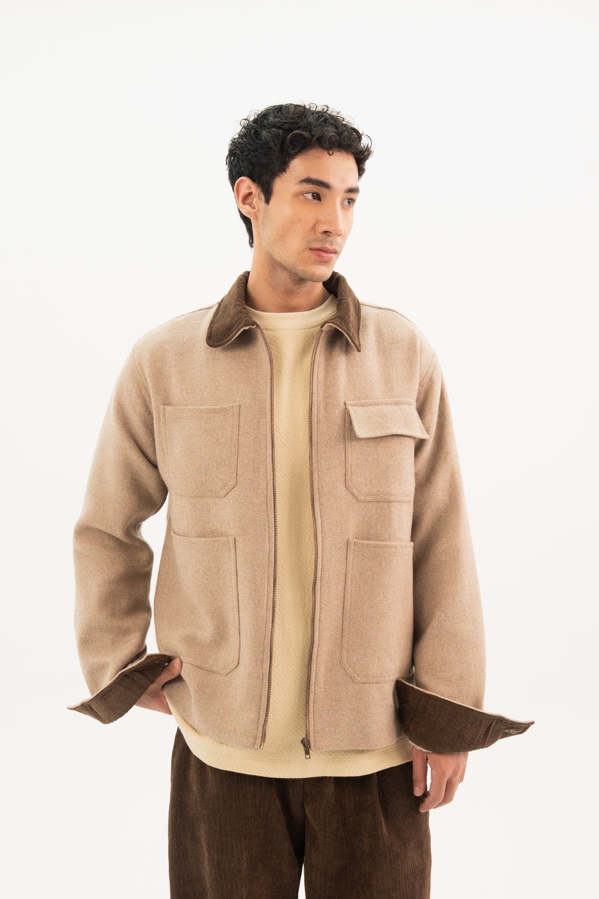 Powder Puff Wool Shacket