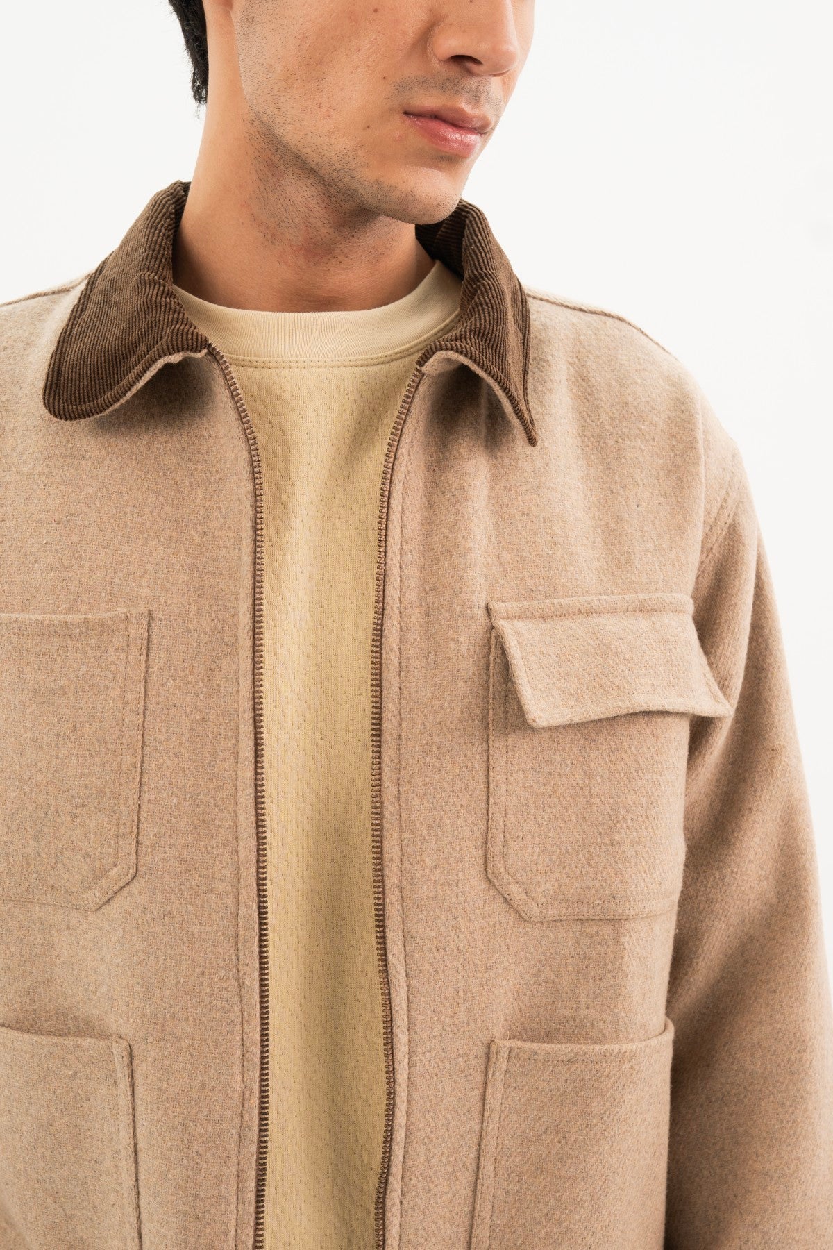 Powder Puff Wool Shacket