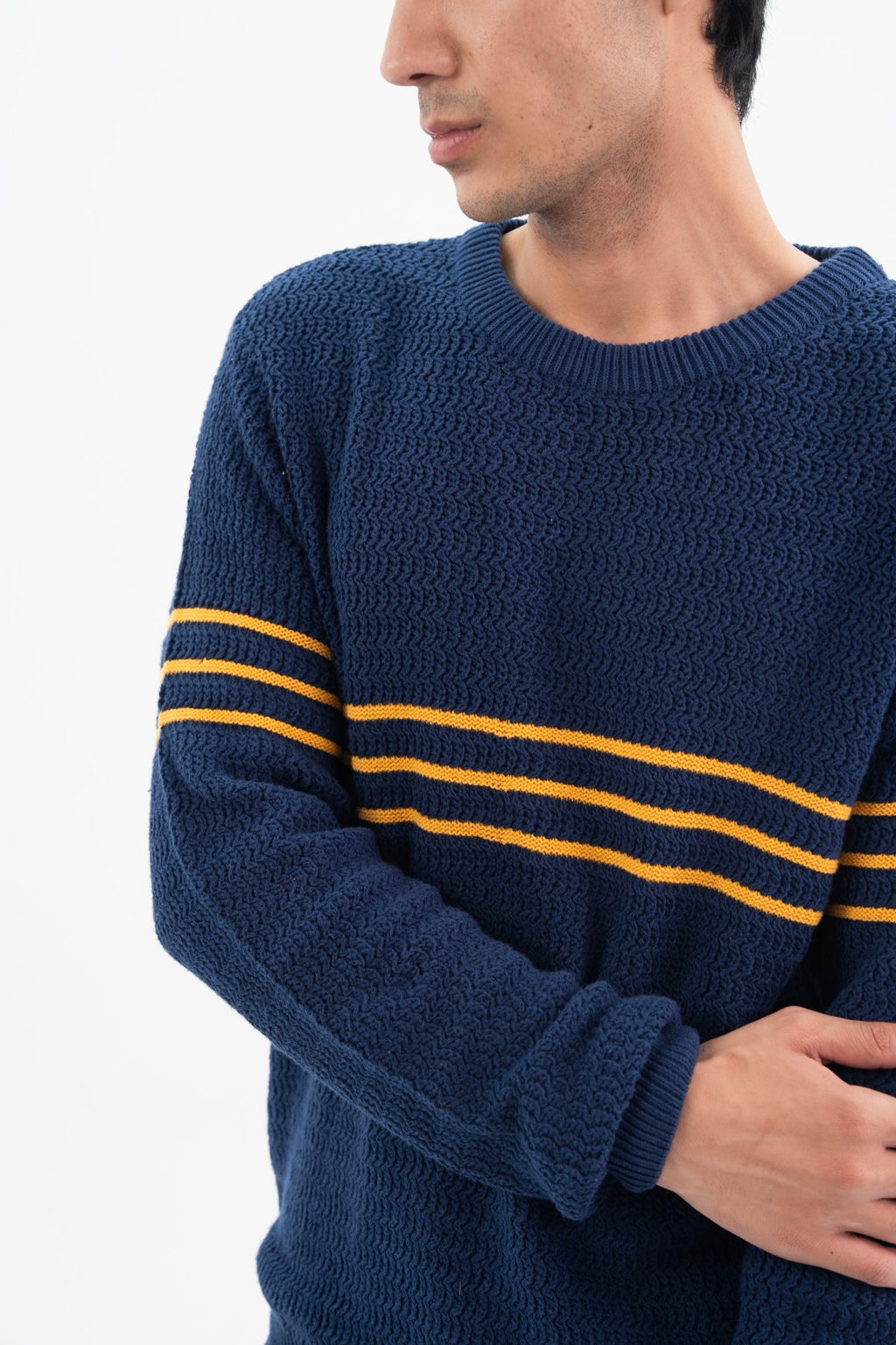 Knitted Sweatshirt With Stripes