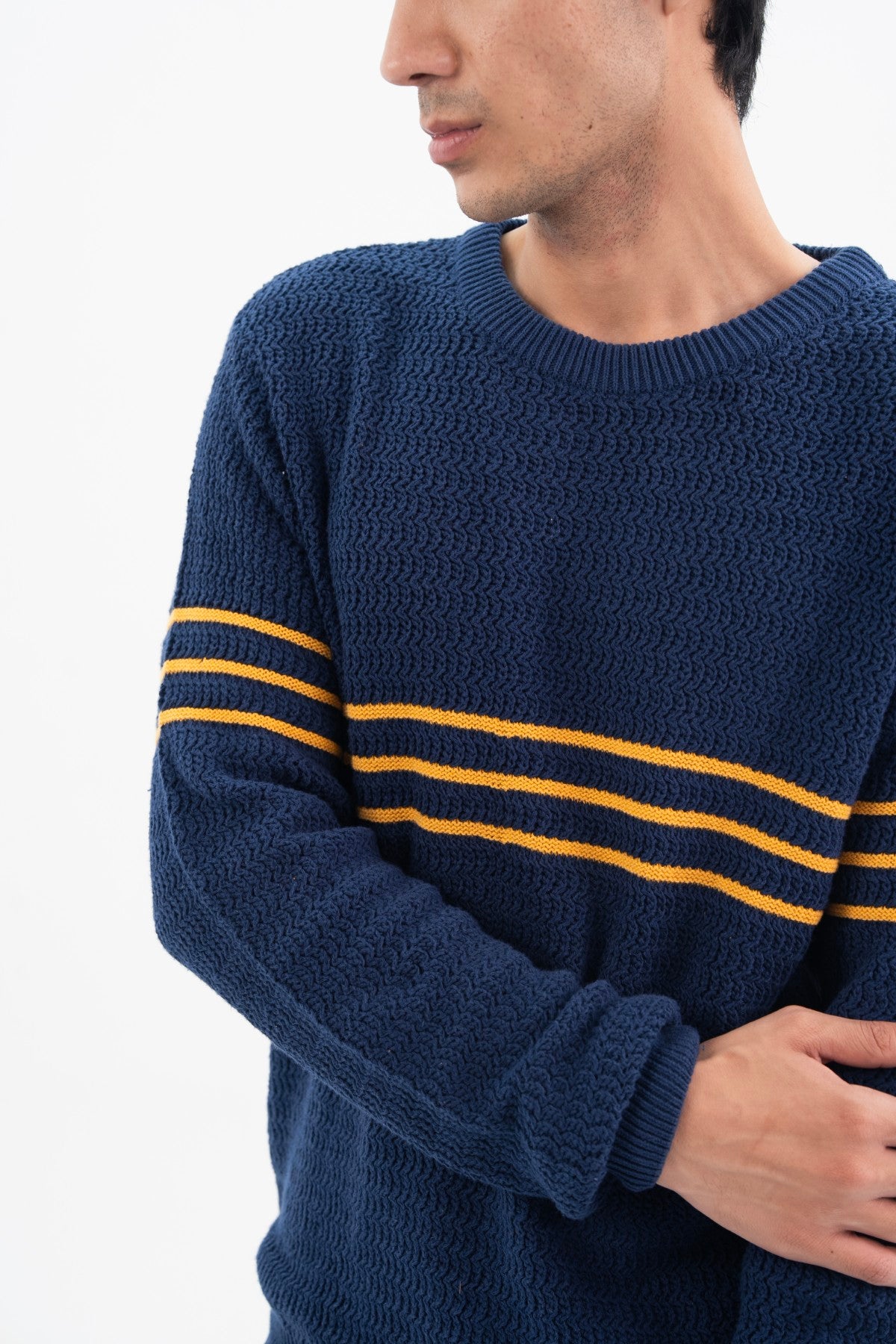 Knitted Sweatshirt With Stripes