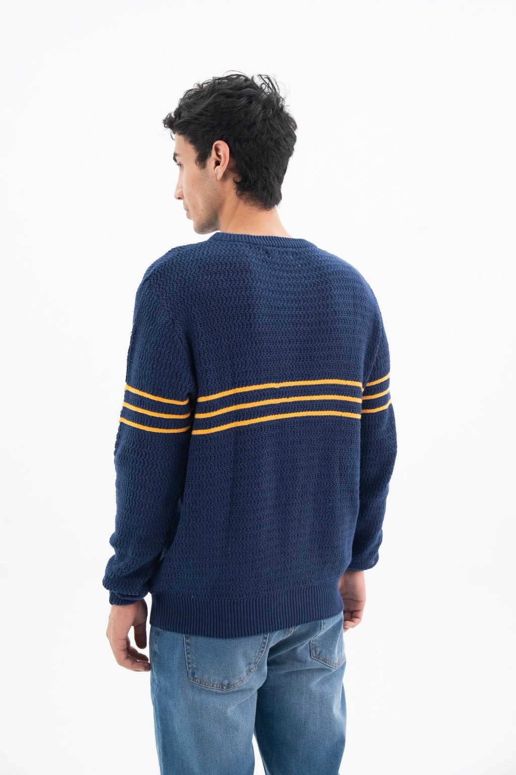 Knitted Sweatshirt With Stripes