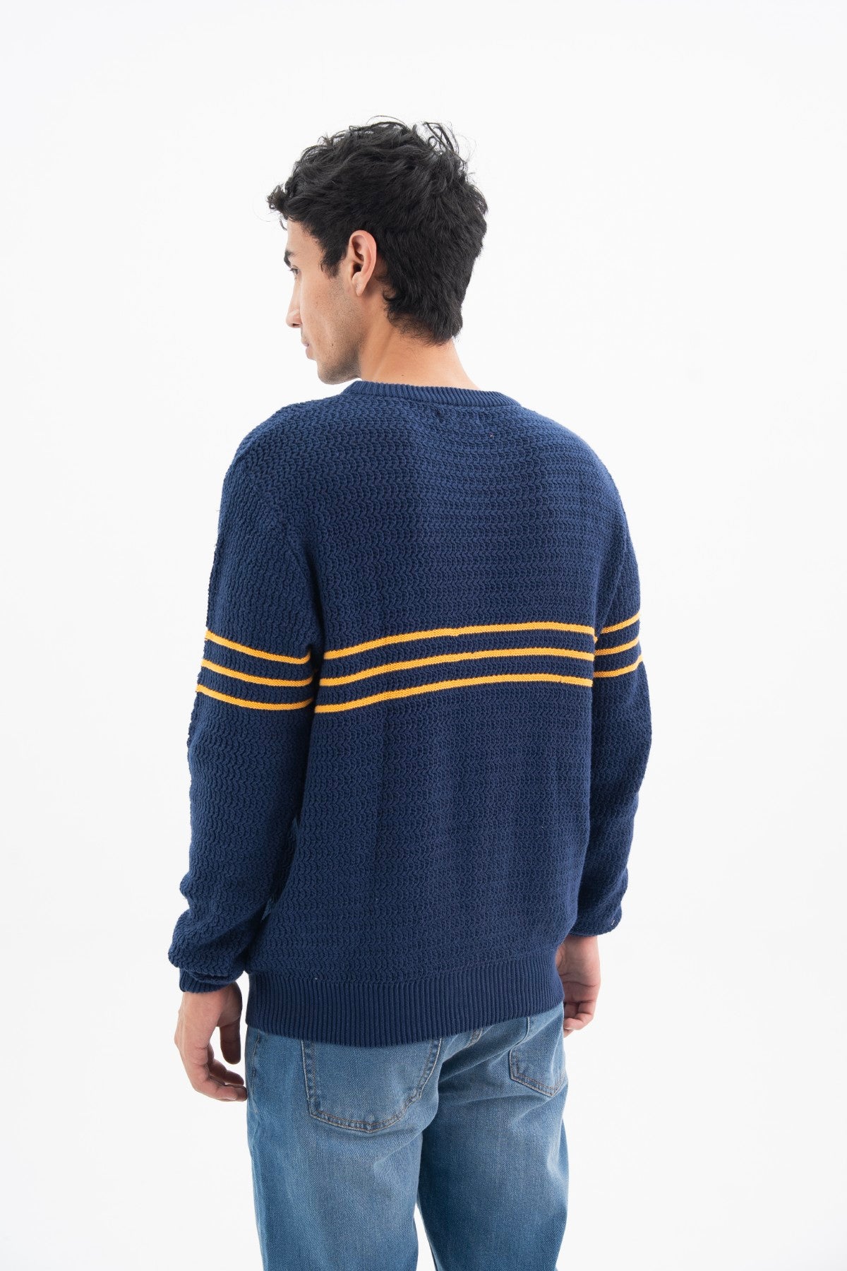 Knitted Sweatshirt With Stripes