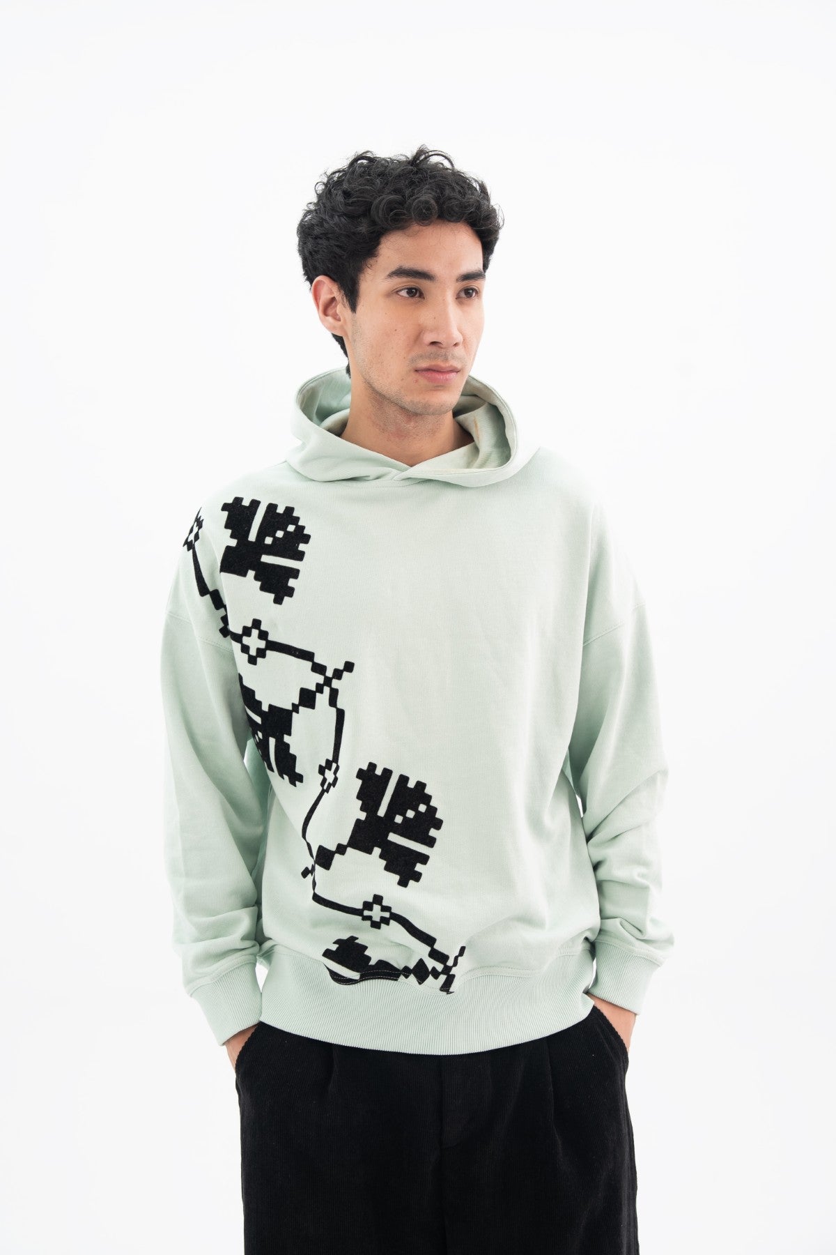 Flock Printed Hoodie Secondary image