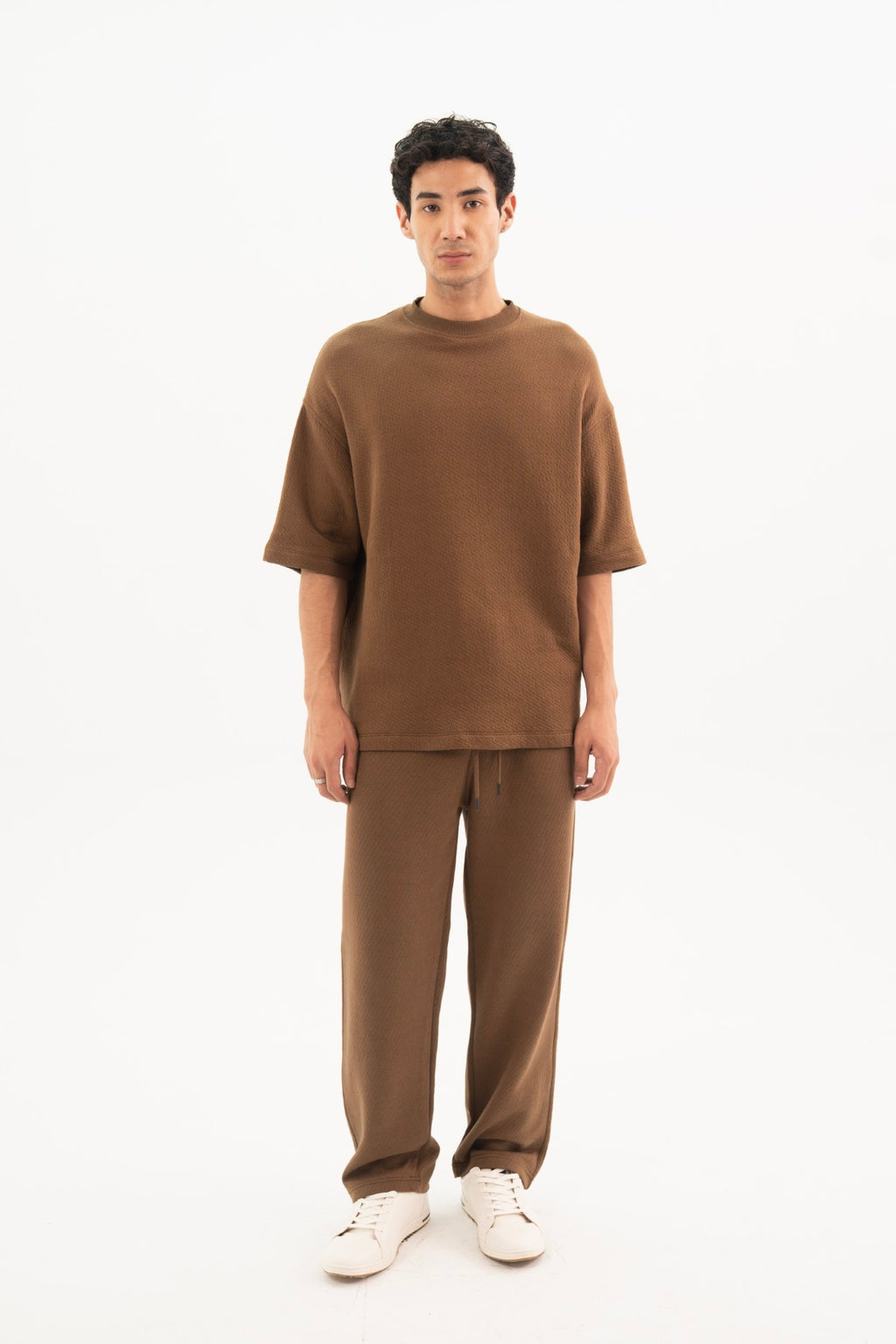 Otter Brown Jacquard Tee