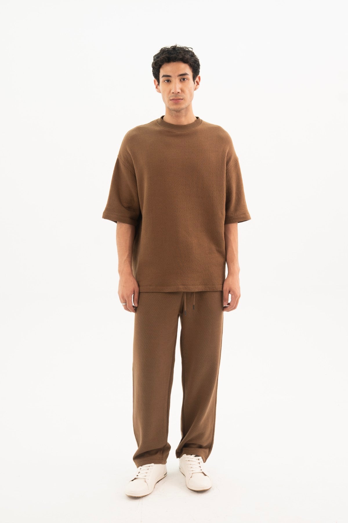 Otter Brown Jacquard Tee