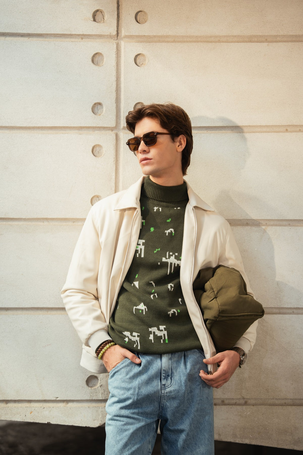 White Leather Jacket