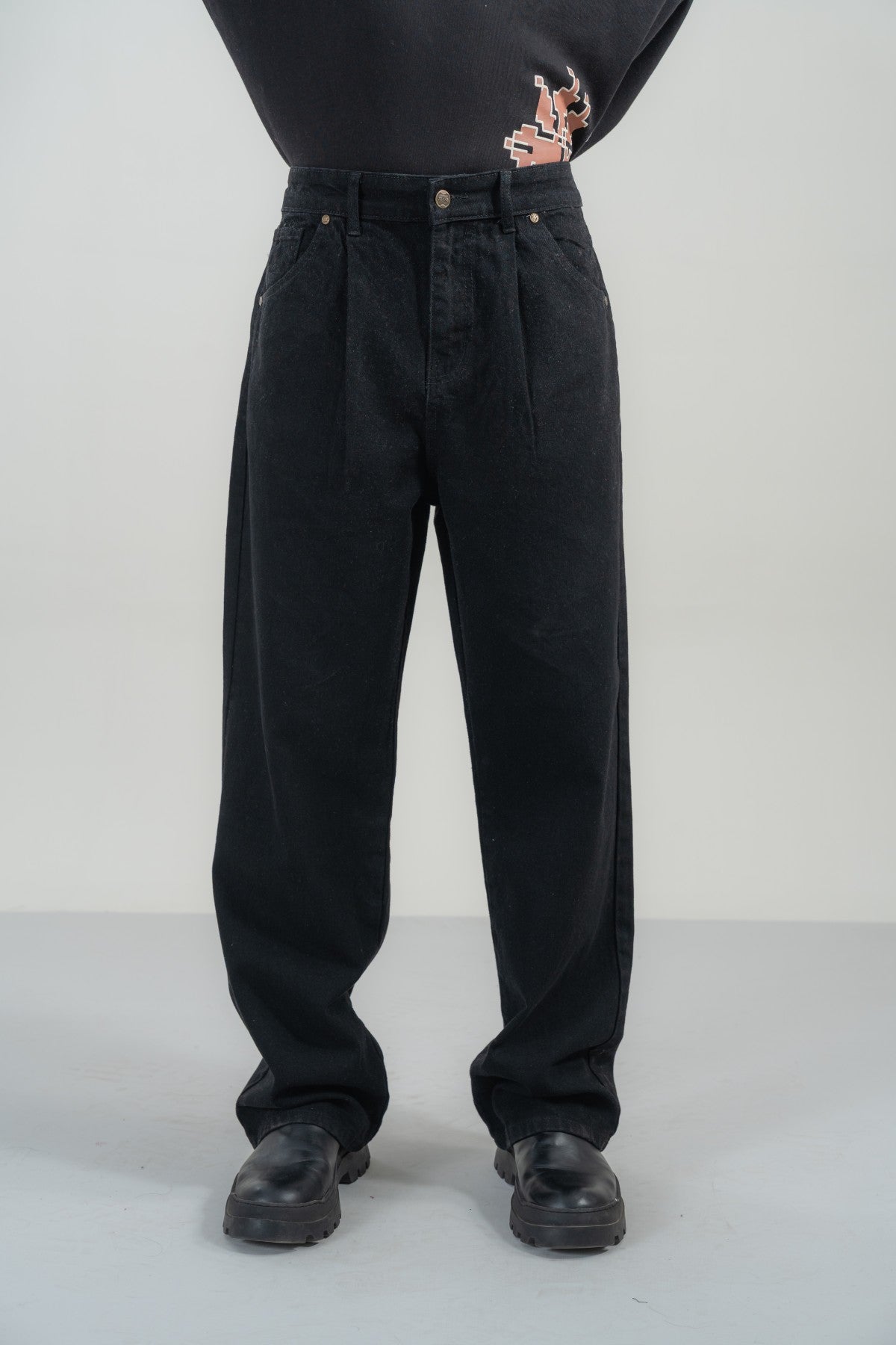 Jet black Denim Main image