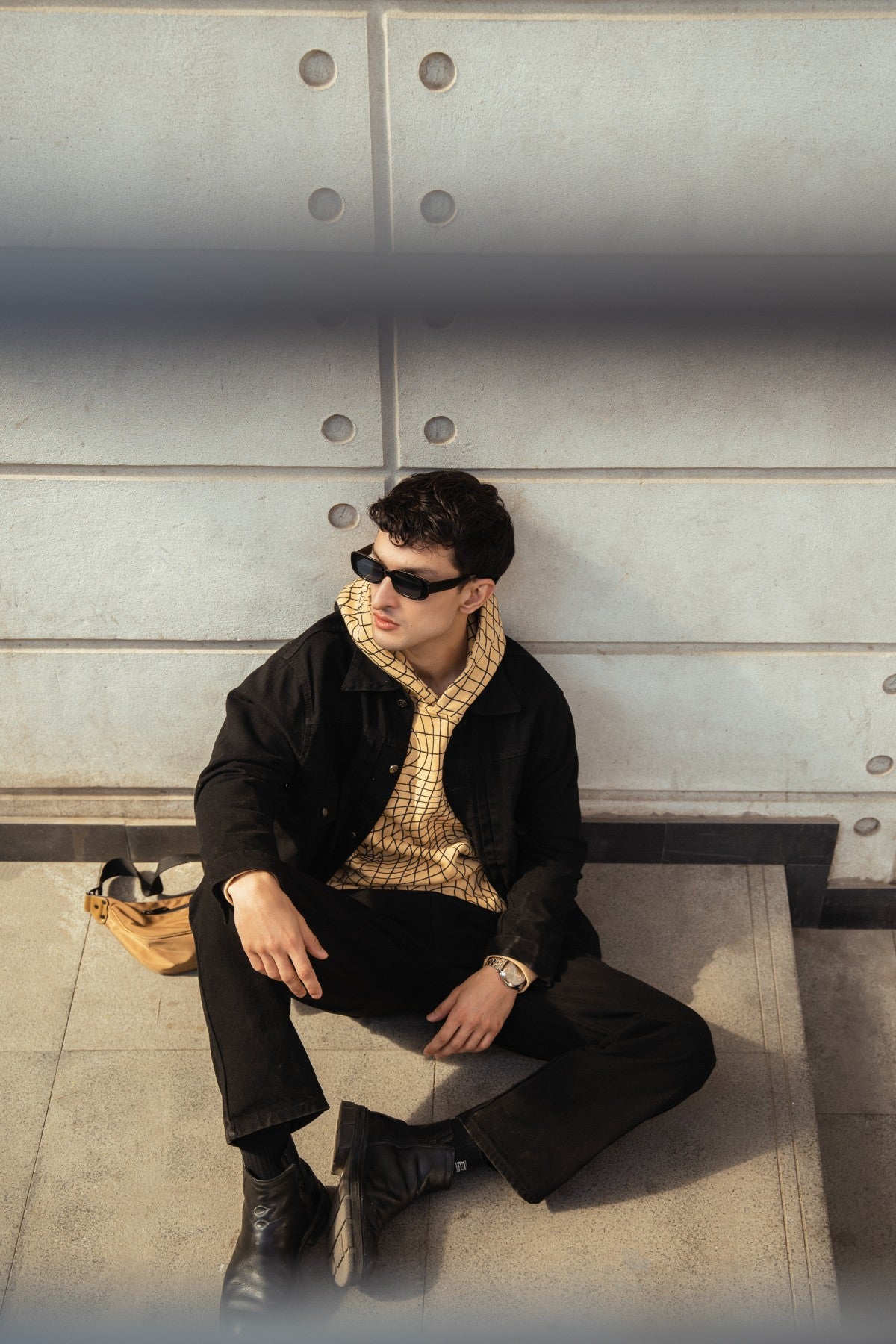 Black Denim Trucker Jacket