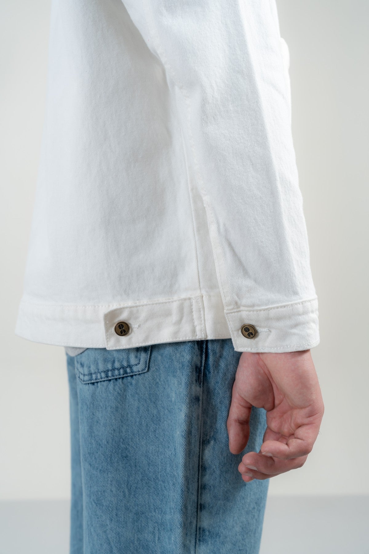White Trucker Jacket Secondary image
