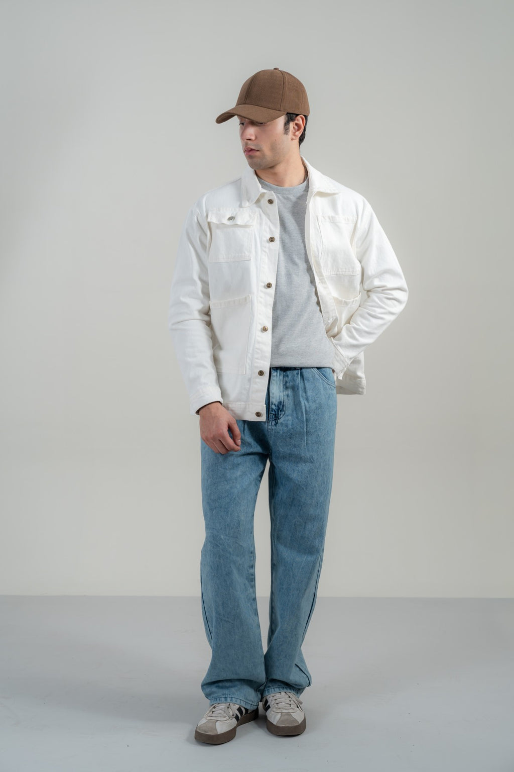 White Trucker Jacket