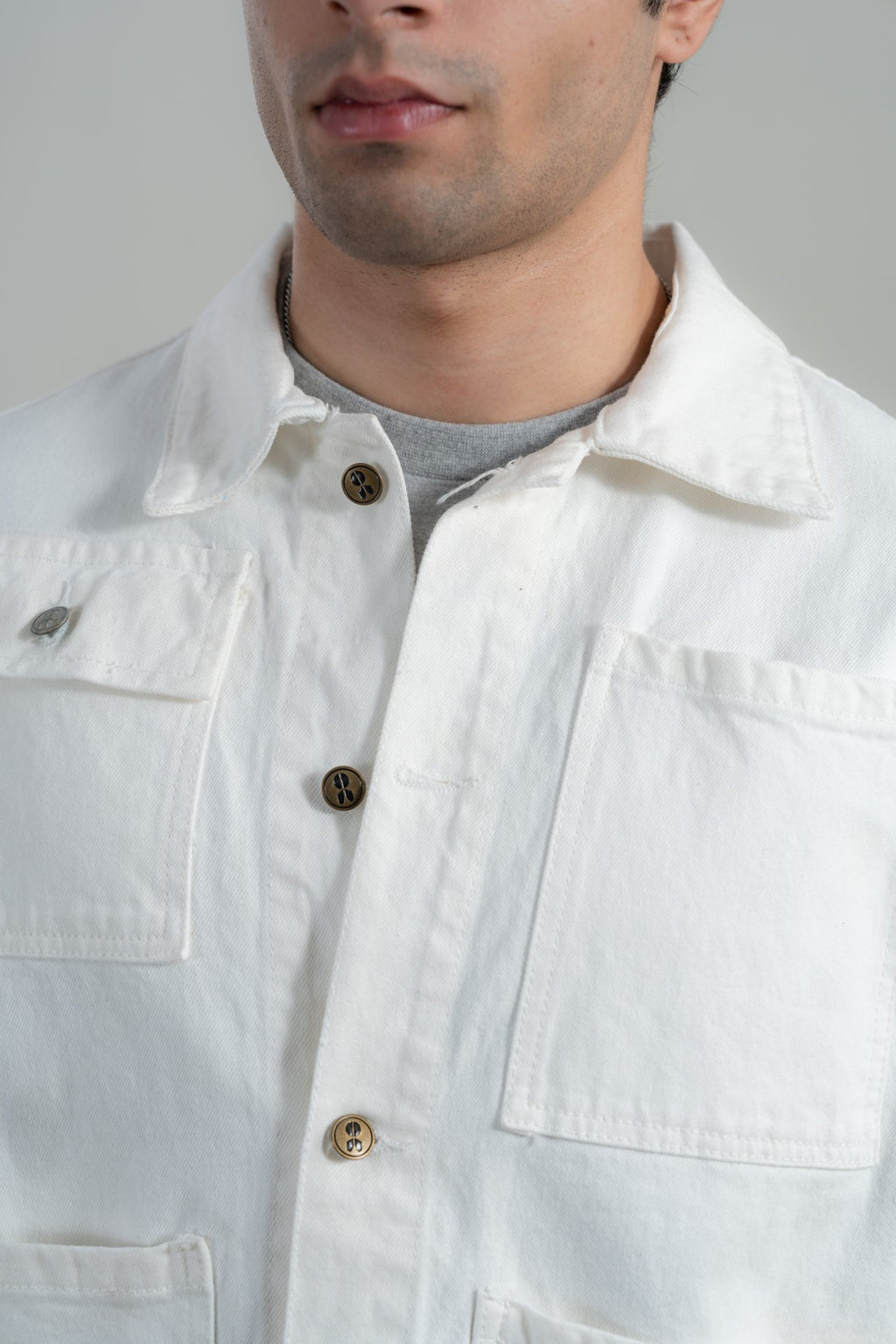 White Trucker Jacket