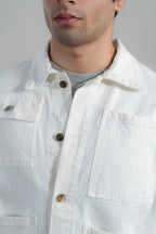 White Trucker Jacket