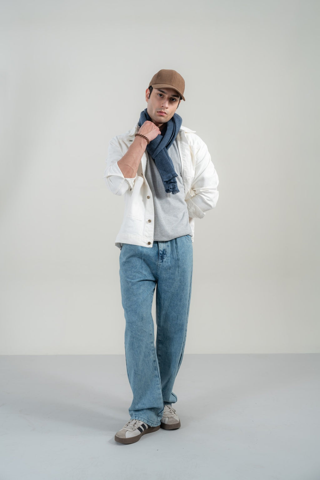 White Trucker Jacket