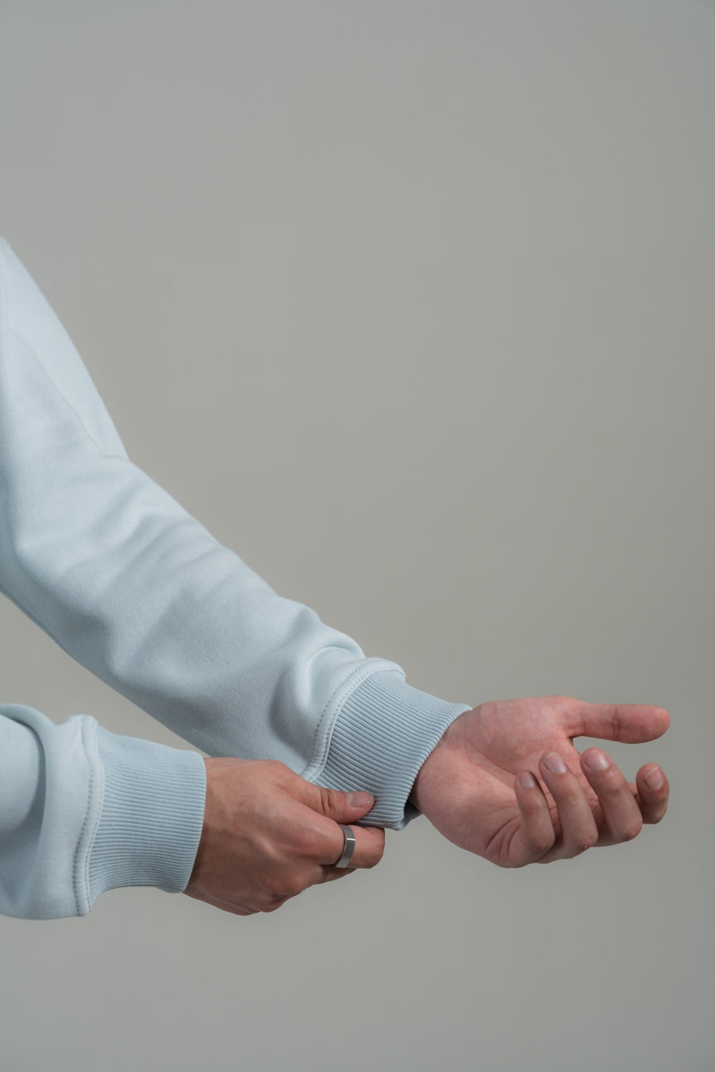 Embroidered Polo Style Sweatshirt