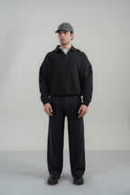 Polo Collar Sweatshirt