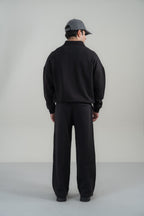 Polo Collar Sweatshirt