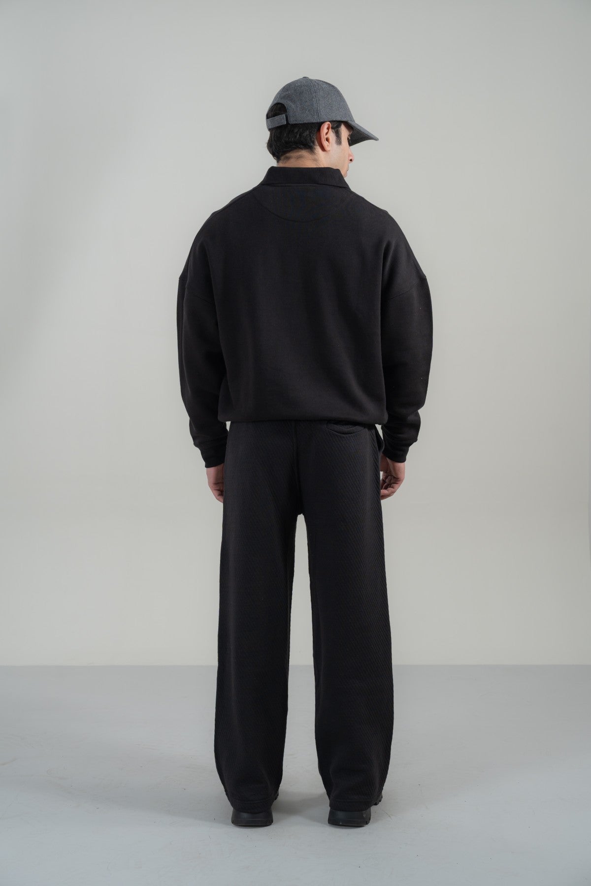 Polo Collar Sweatshirt