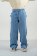 Dusty Blue Wide Leg Pants