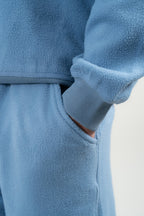 Dusty Blue Wide Leg Pants