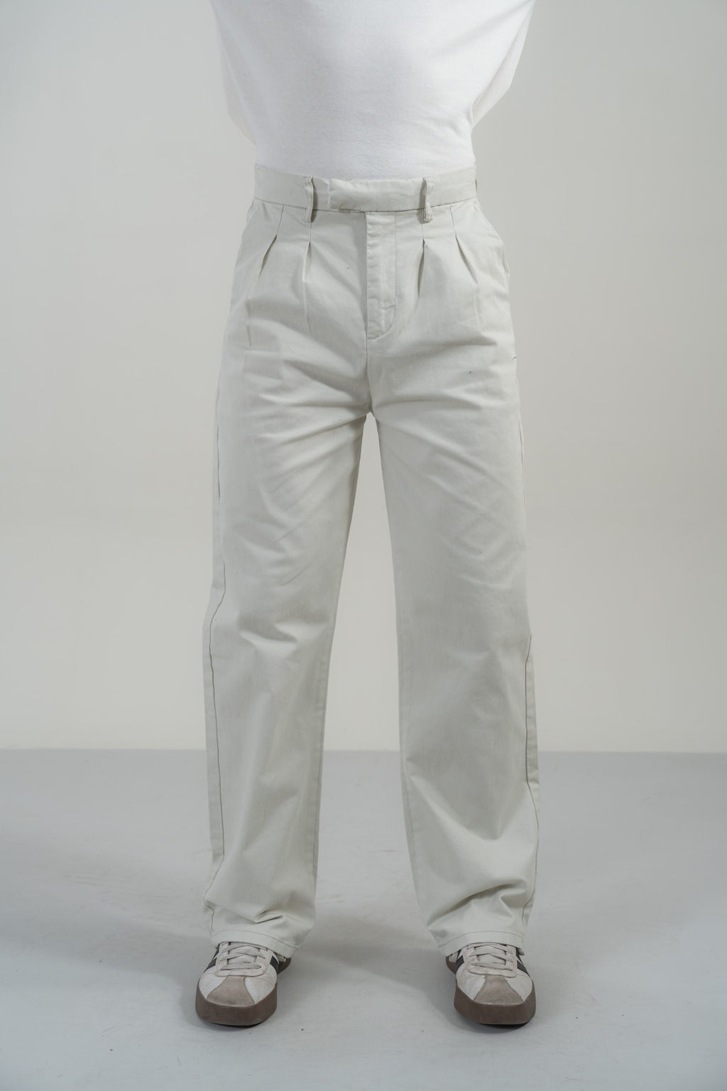 Light Grey Pleated Pants