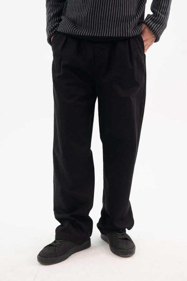 Black Pleated Pants