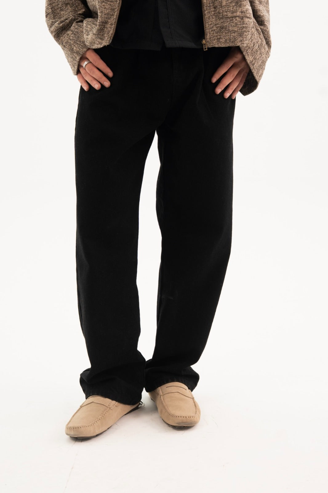 Black Pleated Pants