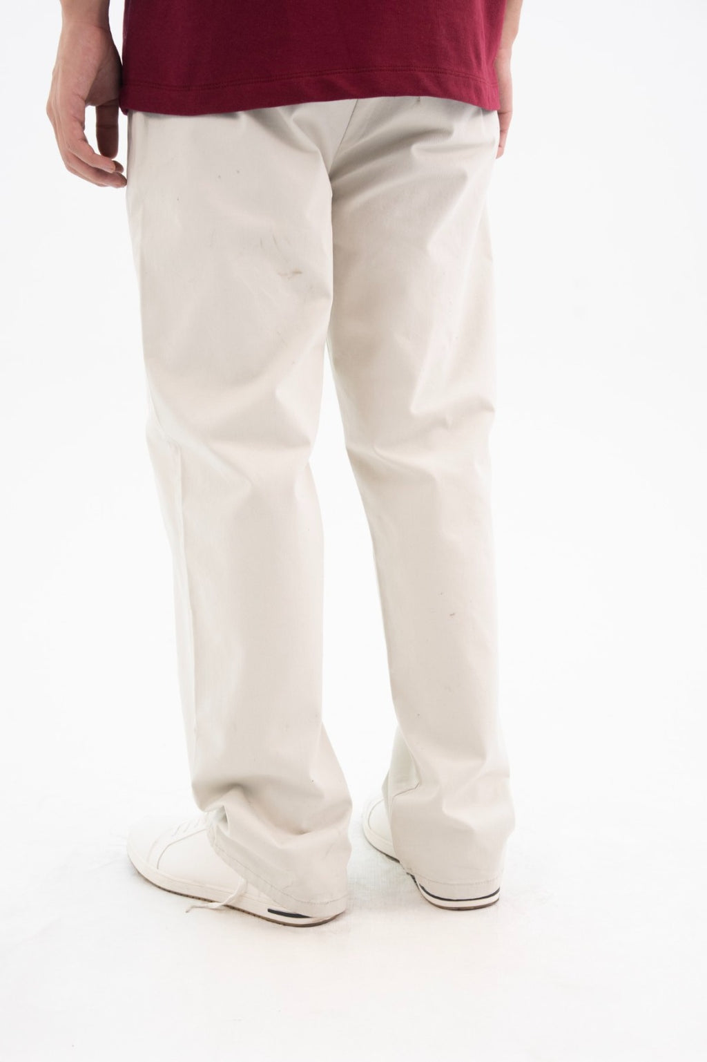 Snow White Pleated Pants