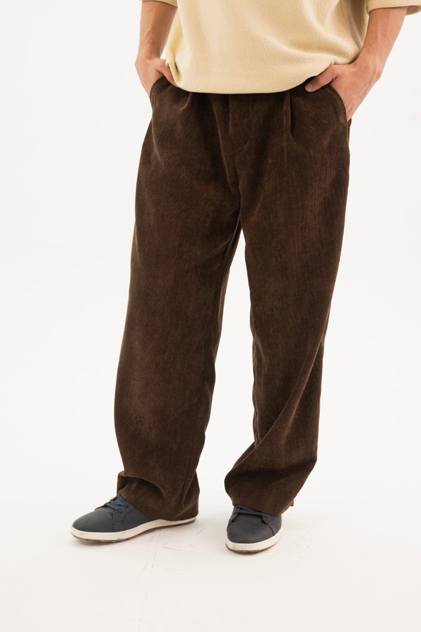 Stone brown corduroy pants