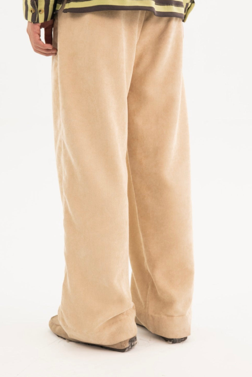 Cloud cream corduroy pants
