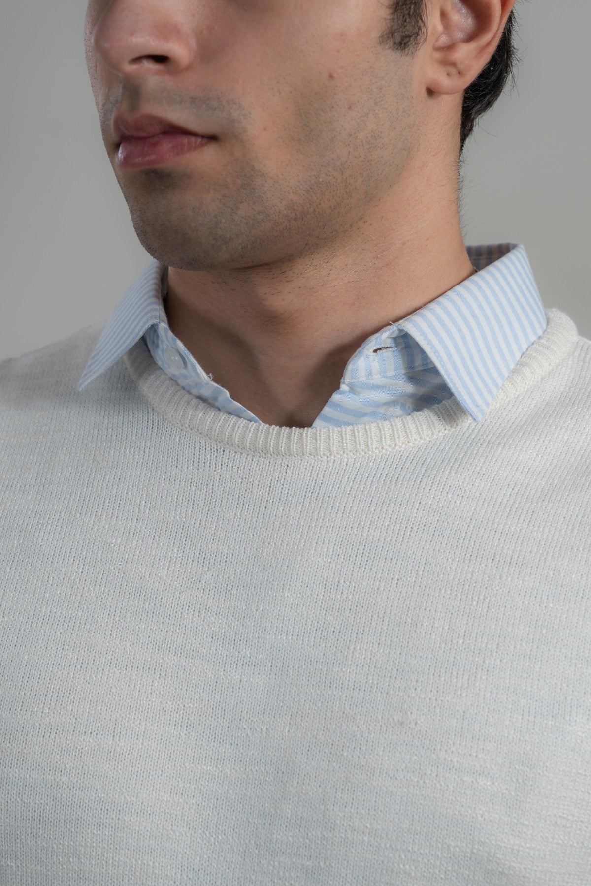 Bone White Sweater Vest