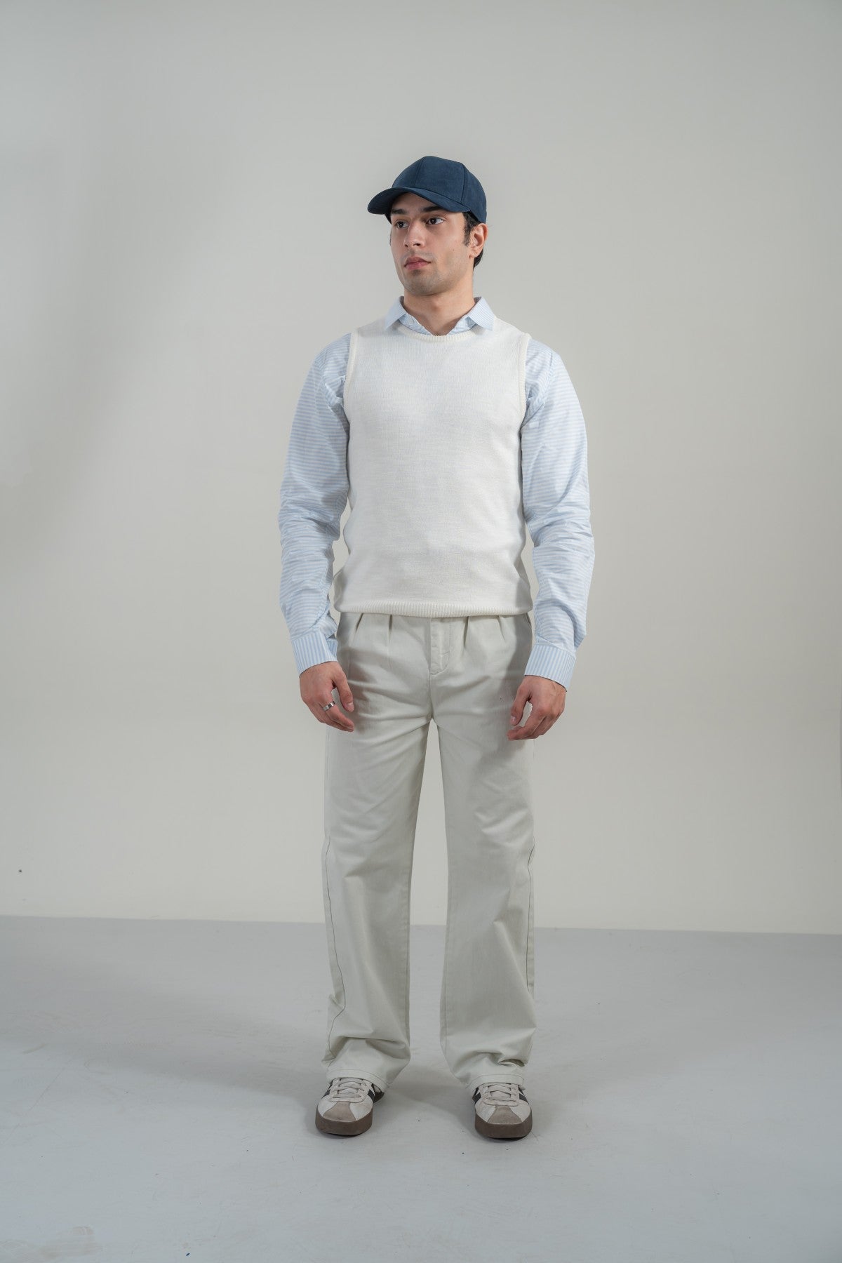 Bone White Sweater Vest